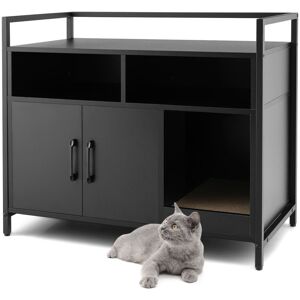 Ebern Designs Renji Litter Box Black 29.53cm H X 89cm W X 17.72cm D Ebern Designs Renji Litter Box Black 29.53cm H X 89cm W X 17.72cm D