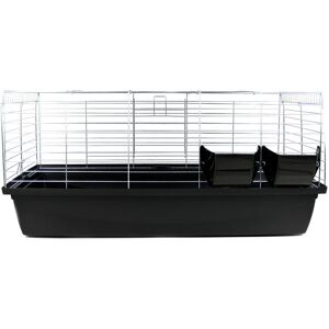 Archie & Oscar Defranco Rabbit Cage Black 45cm H X 100cm W X 54cm D Archie & Oscar Defranco Rabbit Cage Black 45cm H X 100cm W X 54cm D
