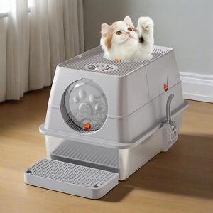 Archie & Oscar Litter Box Enclosure Gray 39cm H X 60cm W X 40cm D Archie & Oscar Litter Box Enclosure Gray 39cm H X 60cm W X 40cm D