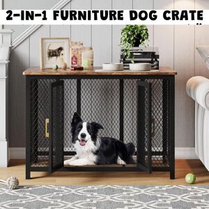 Archie & Oscar Pet Crate with 2 Doors Brown Large (50-95lbs);Medium (9-22kg);Small (10-20lbs);Extra Small (5-10lbs) Archie & Oscar Pet Crate with 2 Doors Brown Large (50-95lbs);Medium (9-22kg);Small (10-20lbs);Extra Small (5-10lbs)
