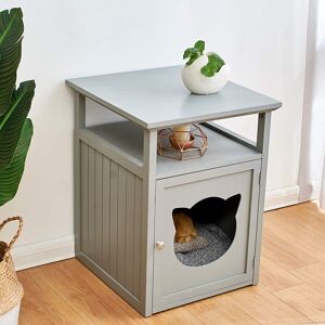Archie & Oscar 64cm Templeton Cat Condo Grey 64cm H X 48.5cm W X 52cm D Archie & Oscar 64cm Templeton Cat Condo Grey 64cm H X 48.5cm W X 52cm D