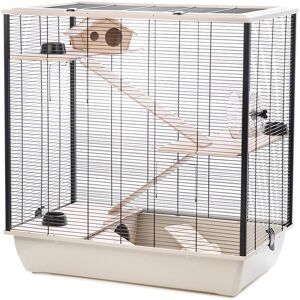 Archie & Oscar Kelsi Cage with Ramp Grey/White 80cm H X 78cm W X 48cm D Archie & Oscar Kelsi Cage with Ramp Grey/White 80cm H X 78cm W X 48cm D