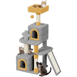 Archie & Oscar Amadahy 131cm H Cat Tree Light Grey/Yellow 131cm H X 48cm W X 48cm D Archie & Oscar Amadahy 131cm H Cat Tree Light Grey/Yellow 131cm H X 48cm W X 48cm D