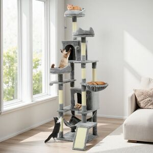 Archie & Oscar 196 H Cat Tree Grey 196cm H X 48cm W X 48cm D Archie & Oscar 196 H Cat Tree Grey 196cm H X 48cm W X 48cm D