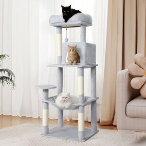 17 Stories 143cm Cat Tree Multilevel Scratching Post Climbing Tower Activity Centre Grey 143cm H X 45cm W X 55cm D 17 Stories 143cm Cat Tree Multilevel Scratching Post Climbing Tower Activity Centre Grey 143cm H X 45cm W X 55cm D