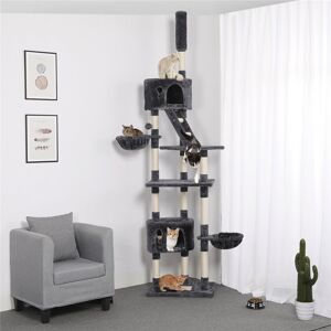 Yaheetech Large Adjustable Cat Tree Dark Grey 255cm H X 60cm W X 45.5cm D Yaheetech Large Adjustable Cat Tree Dark Grey 255cm H X 60cm W X 45.5cm D