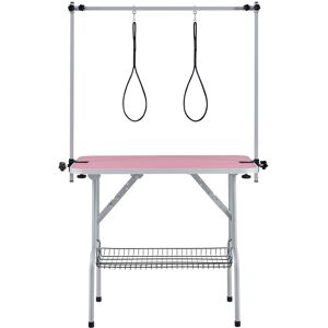 Archie & Oscar 415.29cm H x 243.84cm W x 154.94cm D Adjustable and Foldable Dog Folding Grooming Table Pink 163.5cm H X 96cm W X 61cm D Archie & Oscar 415.29cm H x 243.84cm W x 154.94cm D Adjustable and Foldable Dog Folding Grooming Table Pink 163.5cm H X 96cm W X 61cm D