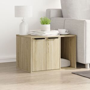 17 Stories Cat Litter Box Enclosure Smoked Oak 60X40x40 Cm Engineered Wood Sonoma Oak 40cm H X 60cm W X 40cm D 17 Stories Cat Litter Box Enclosure Smoked Oak 60X40x40 Cm Engineered Wood Sonoma Oak 40cm H X 60cm W X 40cm D