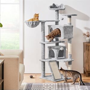Yaheetech 139cm Cat Condo Light Gray 146cm H X 48.5cm W X 48.5cm D Yaheetech 139cm Cat Condo Light Gray 146cm H X 48.5cm W X 48.5cm D