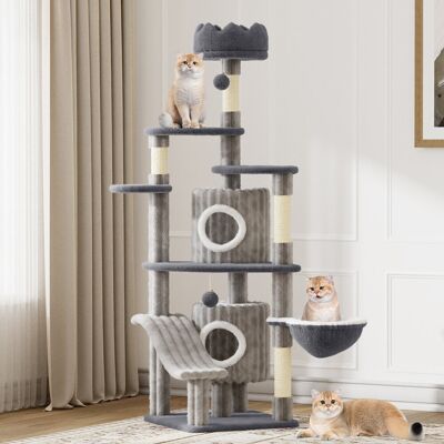 Archie & Oscar Amadahy 162cm H Cat Tree Light Grey 162cm H X 48cm W X 48cm D Archie & Oscar Amadahy 162cm H Cat Tree Light Grey 162cm H X 48cm W X 48cm D