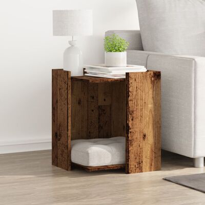 Gracie Oaks Engineered Wood Litter Box Enclosure Old Wood 51cm H x 42cm W x 42cm D Gracie Oaks Engineered Wood Litter Box Enclosure Old Wood 51cm H x 42cm W x 42cm D