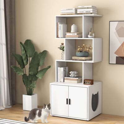 Archie & Oscar Litter Box Enclosure White 142cm H X 60cm W X 45cm D Archie & Oscar Litter Box Enclosure White 142cm H X 60cm W X 45cm D
