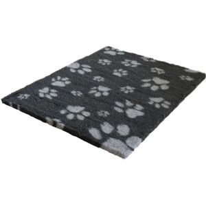 Vet Fleece Bedding   Non-Slip Multi-Paws Vet Bed O Mat gray/black 3.0 H x 152.0 W x 152.0 D cm