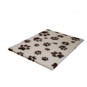 Vet Fleece Bedding   Non-Slip Multi-Paws Vet Bed O Mat black/brown 3.0 H x 122.0 W x 121.92 D cm