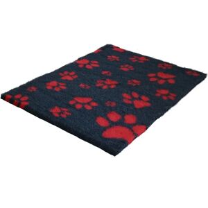 Vet Fleece Bedding   Non-Slip Multi-Paws Vet Bed O Mat red 3.0 H x 300.0 W x 76.0 D cm