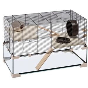 Ferplast Karat Small Animal Cage black 52.5 H x 78.5 W x 45.5 D cm