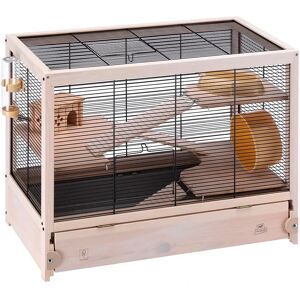 Ferplast Wooden Small Animal Cage 49.0 H x 60.0 W x 34.0 D cm