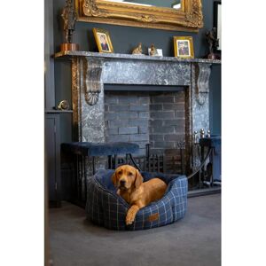 House of Paws Navy Tweed Dog Bed blue 30.0 H x 80.0 W x 85.0 D cm