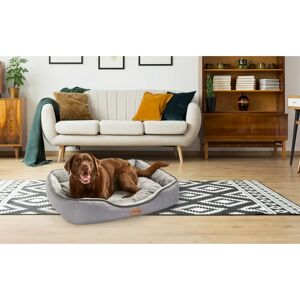 Silentnight Airmax Breathable Pet Bed with reversible cushion gray 20.0 H x 90.0 W x 70.0 D cm