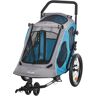 PawHut Bicycle Trailer blue/gray 105.0 H x 71.0 W x 140.0 D cm