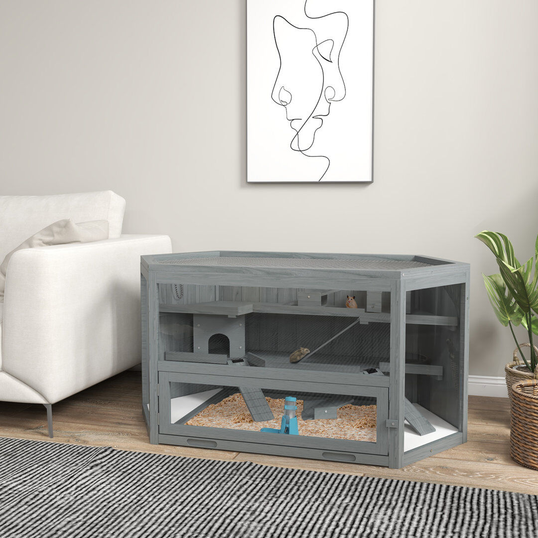 PawHut Hamster Cage 55cm H X 115cm W X 60cm D