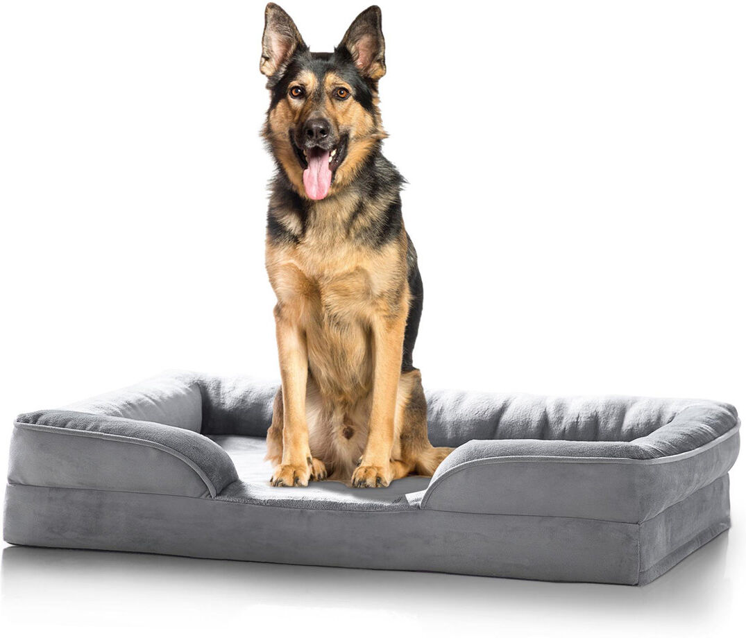 Alan Symonds Orthopedic Bolster Sided Dog Bed 16cm H x 106cm W x 80cm D