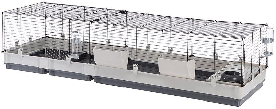 Archie & Oscar Ferplast Rabbit Cage Krolik 200 205 x 60 x 50cm Gray Gray 50cm H X 60cm W X 205cm D