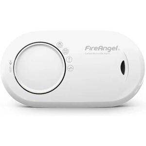 FireAngel Plastic Carbon Monoxide Detector black 6.7 H x 12.5 W x 3.3 D cm