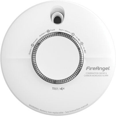 FireAngel 10 Year Battery Smoke and Carbon Monoxide Alarm FireAngel  - Size: Single (3') FireAngel 10 Year Battery Smoke and Carbon Monoxide Alarm FireAngel  - Size: Single (3')