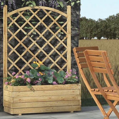 Alpen Home Alysa Wooden Planter Box with Trellis Alpen Home  - Size: Alpen Home Alysa Wooden Planter Box with Trellis Alpen Home  - Size: