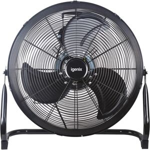 Igenix 18 Inch Floorstanding Air Circulating Fan black 21.6 H x 21.6 W x 7.8 D cm