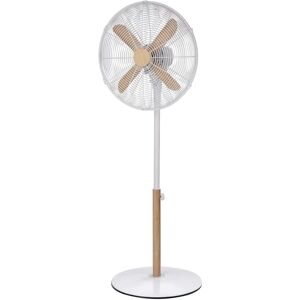 Russell Hobbs 125cm Oscillating Pedestal Fan white/brown 125.0 H x 45.0 W x 41.0 D cm