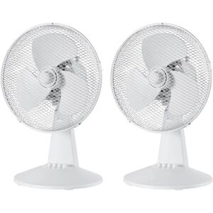 Igenix 12 Inch Desk Fan white 47.0 H x 26.0 W x 34.5 D cm