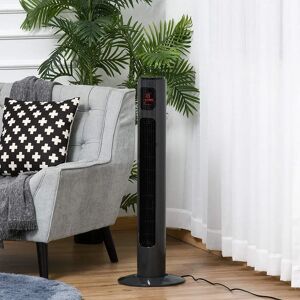 HOMCOM McKinney 96cm Oscillating Tower Fan black 96.0 H x 32.0 W x 32.0 D cm