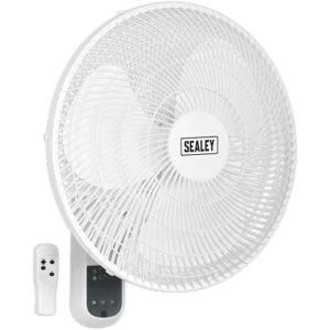 Sealey 40 cm Oscillating Wall Mounted Fan white 42.4 H x 42.4 W x 26.4 D cm