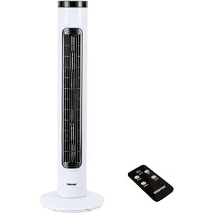 Geepas 85Cm Oscillating Tower Fan black/white 85.0 H x 14.5 W x 17.5 D cm