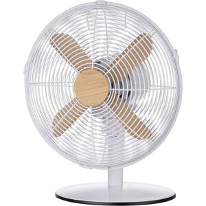 Russell Hobbs 46cm Oscillating Table Fan white/brown 46.0 H x 35.0 W x 29.0 D cm