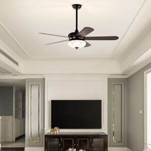 17 Stories Layza Ceiling Fan with Remote Control and Light Kit Included Black 17 Stories Layza Ceiling Fan with Remote Control and Light Kit Included Black