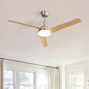 Metro 132cm 3-blade Modern Ceiling Fan Light with Remote Control Light wood color 52cm Metro 132cm 3-blade Modern Ceiling Fan Light with Remote Control Light wood color 52cm