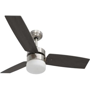 Ebern Designs 108cm Dorne 3 - Blade Ceiling Fan with Remote Control Black 108cm Ebern Designs 108cm Dorne 3 - Blade Ceiling Fan with Remote Control Black 108cm