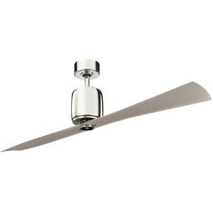 Metro 60Cm Armadeo 2 - Blade Ceiling Fan with Remote Control Clear Champagne/Polished Nickel 60cm Metro 60Cm Armadeo 2 - Blade Ceiling Fan with Remote Control Clear Champagne/Polished Nickel 60cm