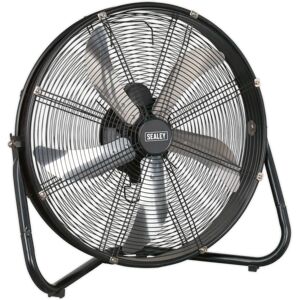 Sealey Industrial High Velocity 51 cm Box Fan black 56.2 H x 60.4 W x 17.4 D cm