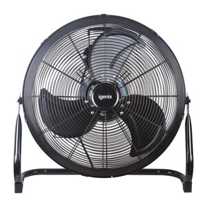 Igenix 18 Inch Floorstanding Air Circulating Fan black 21.6 H x 21.6 W x 7.8 D cm