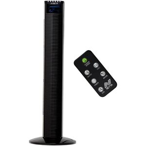 NETTA Tower Fan, 36 Inch Oscillating With Remote Control, LED Display, 3 Speed Settings With Timer black 90.0 H x 30.0 W x 30.0 D cm