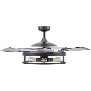 Ebern Designs 122 Cm Ceiling Fan Adilene With Remote Control gray/black