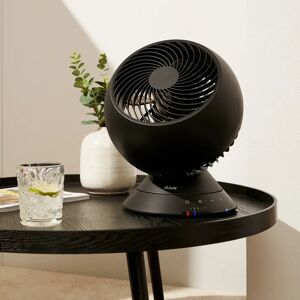 Duux Globe Table Fan with Remote Control. Quiet 33cm Oscillating, Desk Fan with 3 Speeds black 33.0 H x 26.0 W x 26.0 D cm