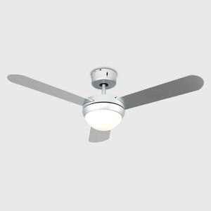 17 Stories Taurus 38Cm Ceiling Fan With Remote Control in , Cool White gray/white 38.0 H x 106.0 W x 106.0 D cm