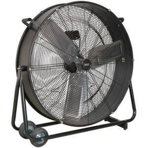 Sealey Industrial High Velocity 76 cm Box Fan black 91.0 H x 90.0 W x 27.5 D cm