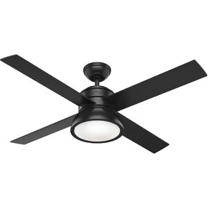 Hunter Fan 132Cm 4 - Blade Ceiling Fan with Remote Control and Light Kit Included gray/black