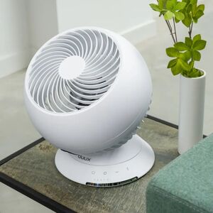 Duux Globe Table Fan with Remote Control. Quiet 33cm Oscillating, Desk Fan with 3 Speeds white 33.0 H x 26.0 W x 26.0 D cm